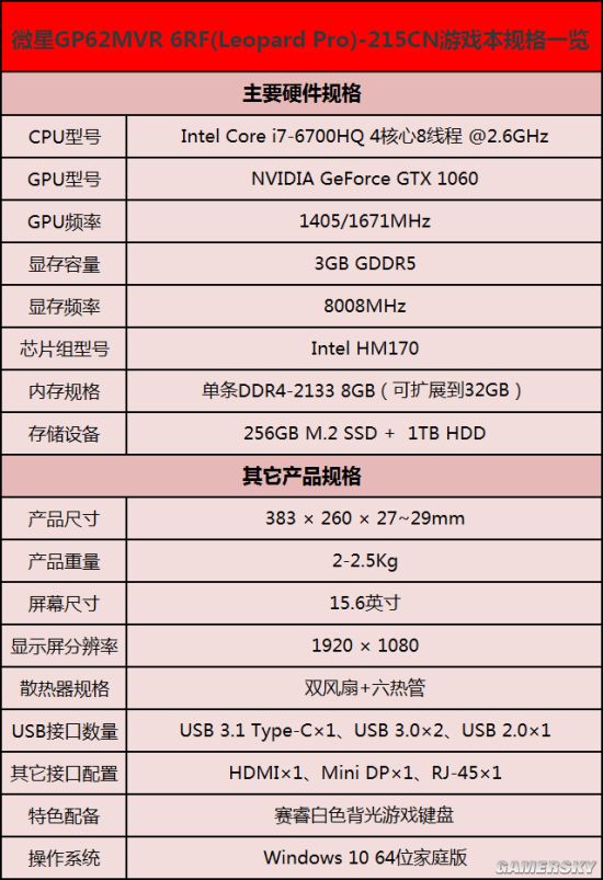 花9299元入手值得吗？微星GP62MVR游戏本评测