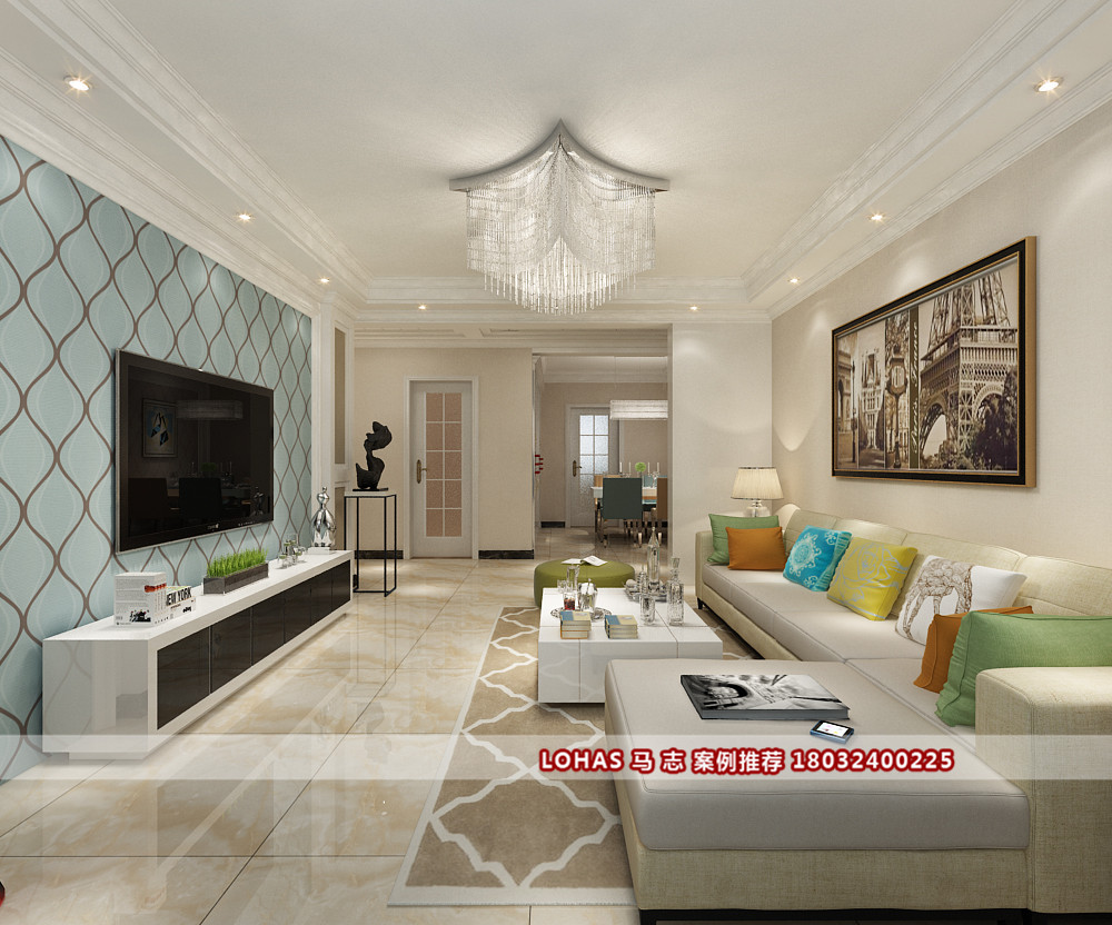 泰德观唐127平装修效果图,观湖郡80平装修效果图