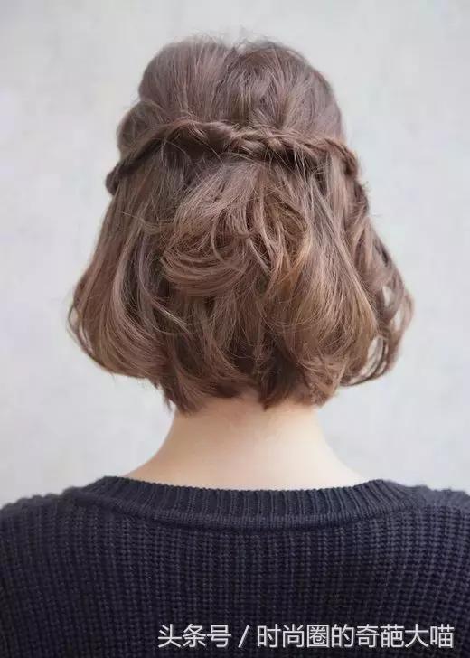 短发女2021流行短发中短发可扎,短发也能如此迷人