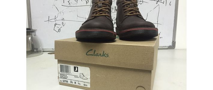 clarks男靴38码,clarks棕褐色马丁靴男