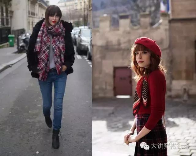 丝巾围巾搭配秋冬,丝巾围巾时髦搭配系法