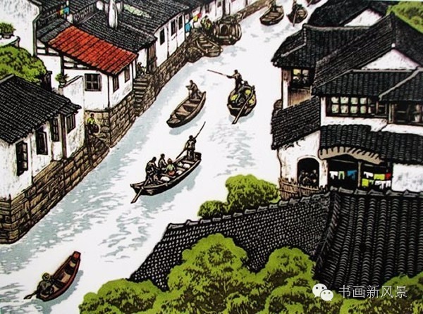 最美套色木刻版画,水印套色木刻的制作方法