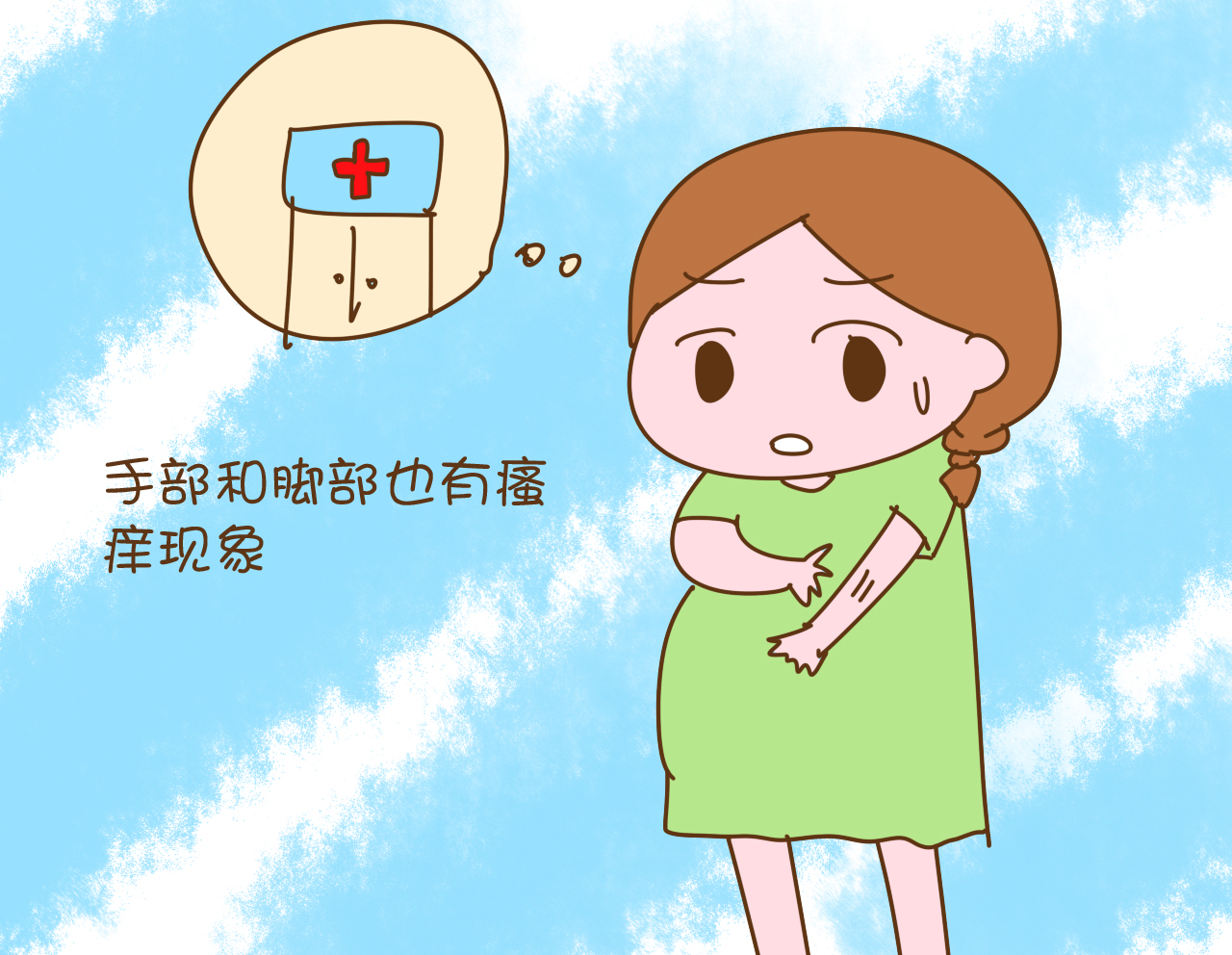 孕期肚子发痒怎么办,孕期肚子痒痒有红点