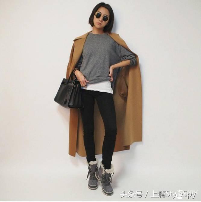 穿着不臃肿的雪地靴,雪地靴怎么穿不胖