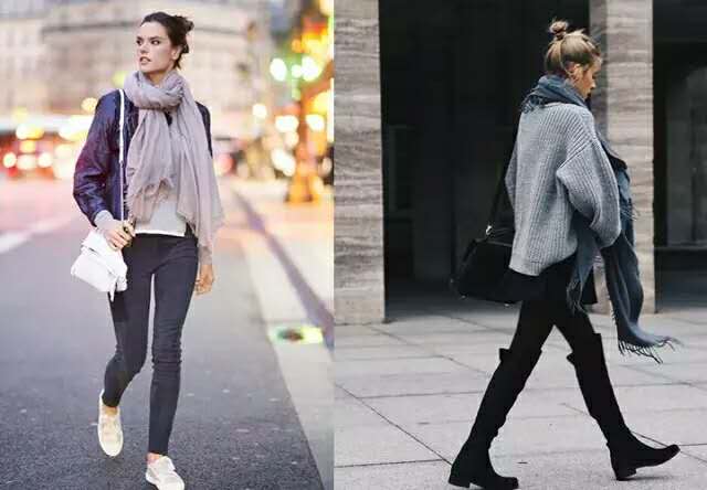 围巾发型,围巾配什么发型最好看