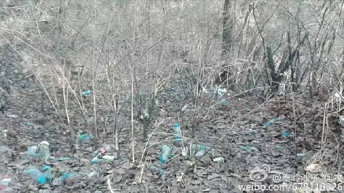 西安驴友一年没上长安沣峪东观音山沿路垃圾好多