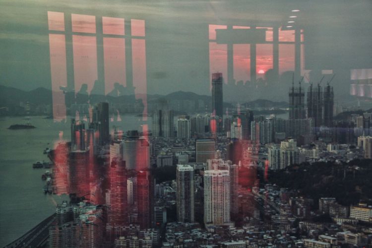 云上厦门看厦门夜景,海上看厦门