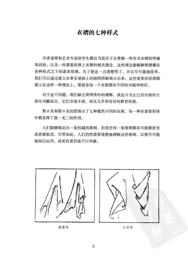 褶皱衣服的画法,古风衣服褶皱画法