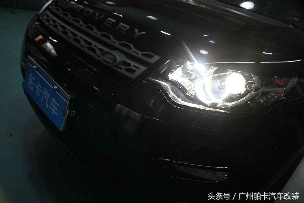 大灯远光亮度不够怎么用雾灯改装,路虎神行者二代改车灯