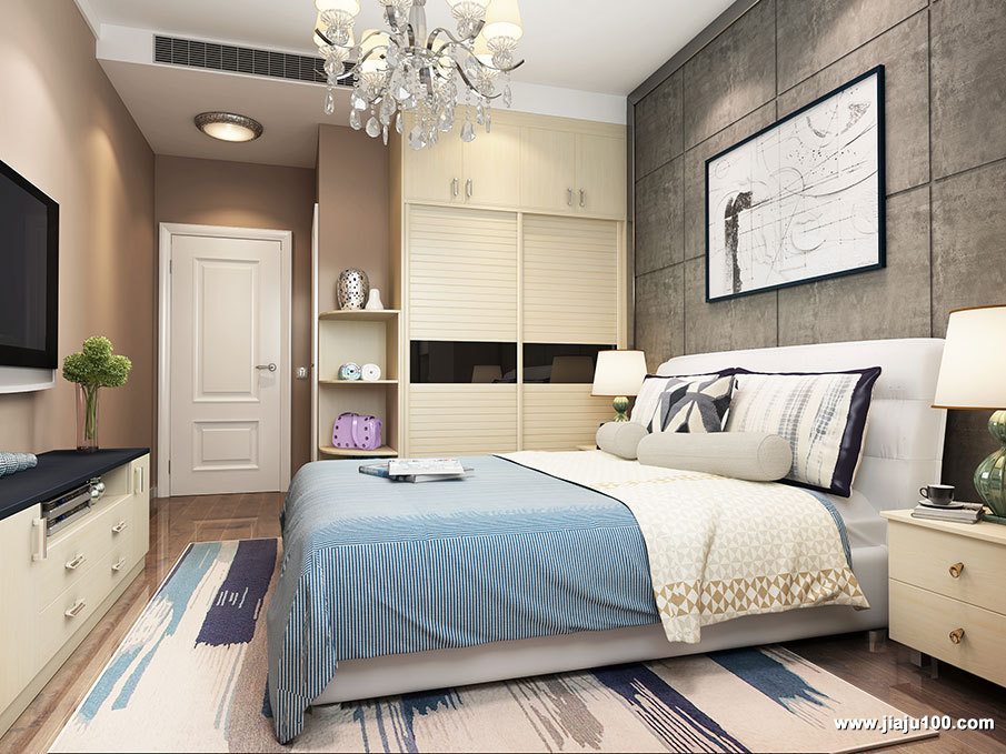 户型不方正斜角房子装修效果图,房间墙柱如何装修设计