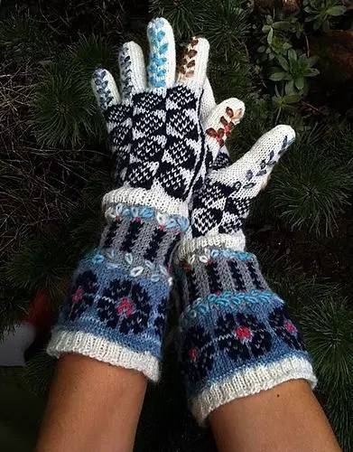 五指手套编织详细教程,五指手套的编织方法新手
