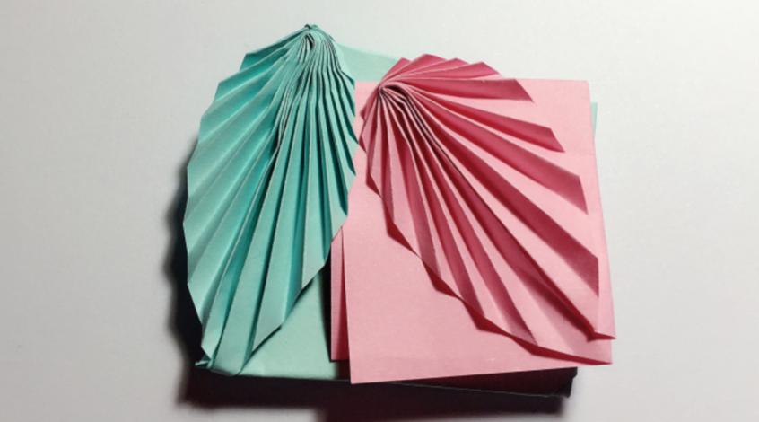 叶子情书信封折纸教程,折纸情书的方法图解