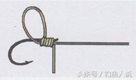 鱼钩怎么绑在鱼线上图解,有锡帽鱼钩怎么绑图解