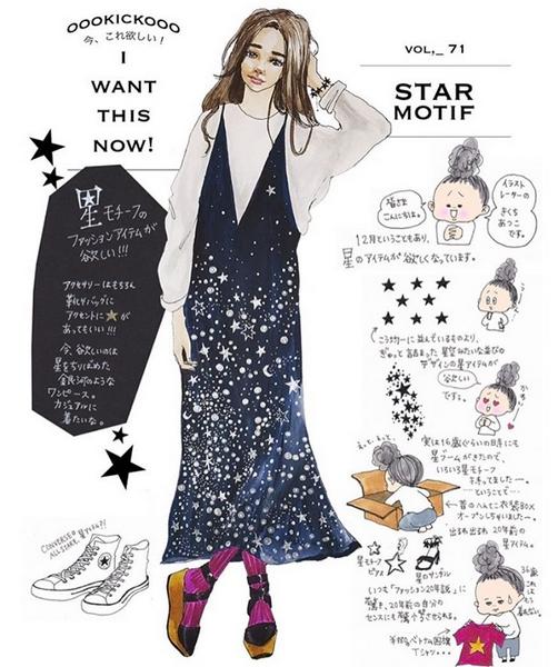 手绘每日穿搭,一周穿搭怎么穿才好看