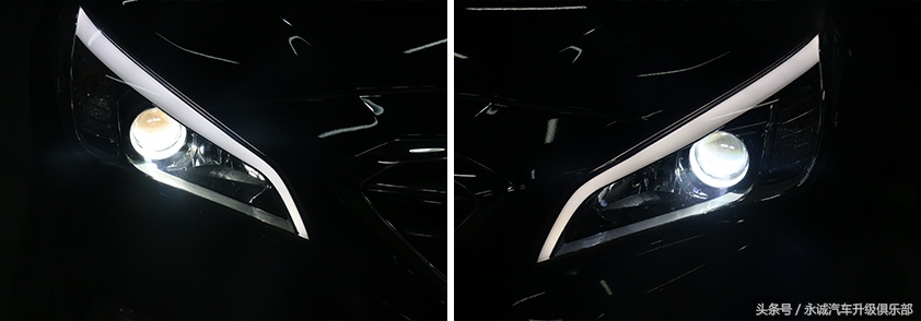 索九顶配led大灯,索九定制大灯