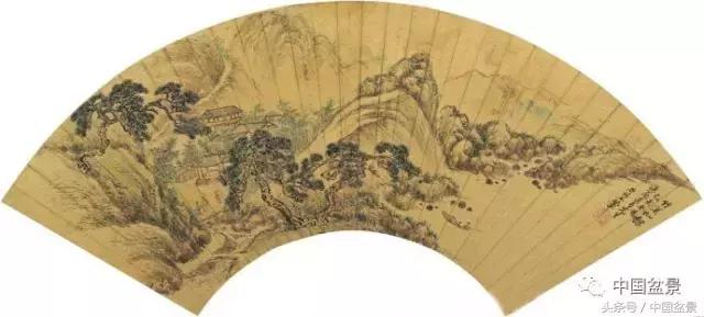 扇面文化与松柏盆景艺术欣赏