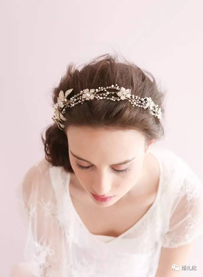 韩式皇冠新娘发箍推荐 (新娘波浪形发箍)
