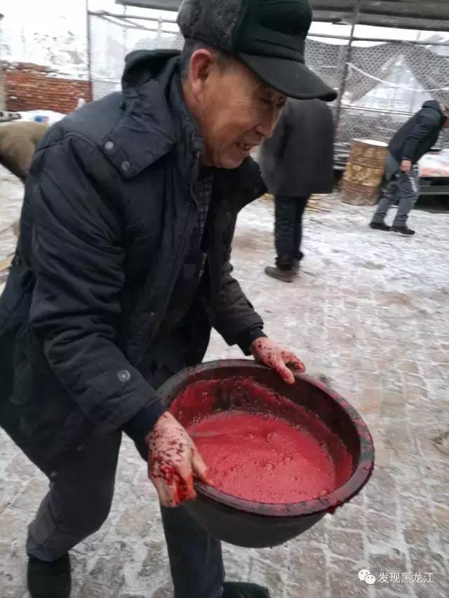 现场实拍农村一家人杀年猪全过程,东北农村真实生活杀年猪