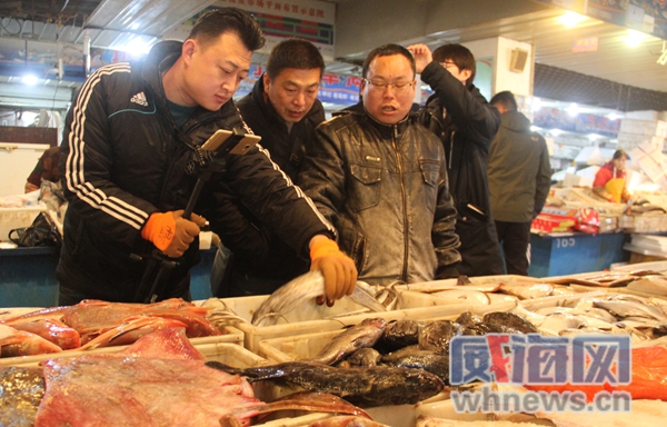 一个海鲜商贩的快递发货单