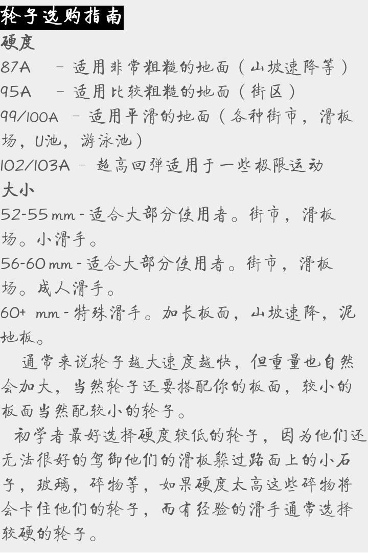 新手解惑——听说你还在纠结选择属于自己的滑板