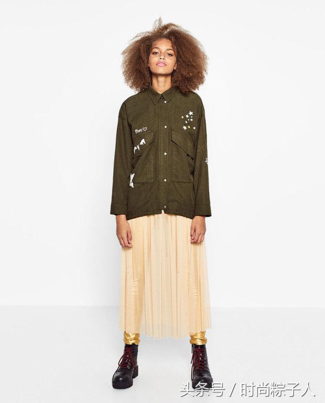 想做英姿飒爽的自己,洋气小个子时髦外套军绿色