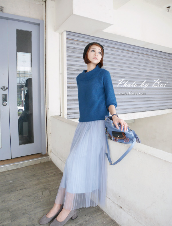 秋冬粉纱裙穿搭,穿搭春天的裙子