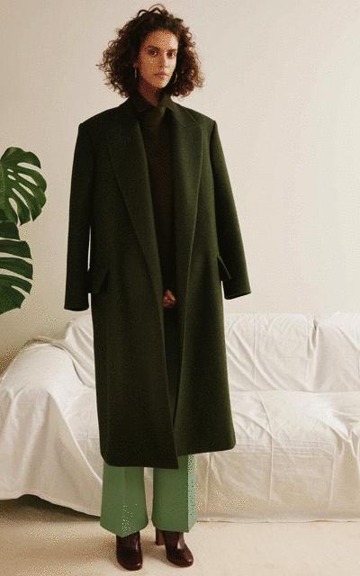 想做英姿飒爽的自己,洋气小个子时髦外套军绿色