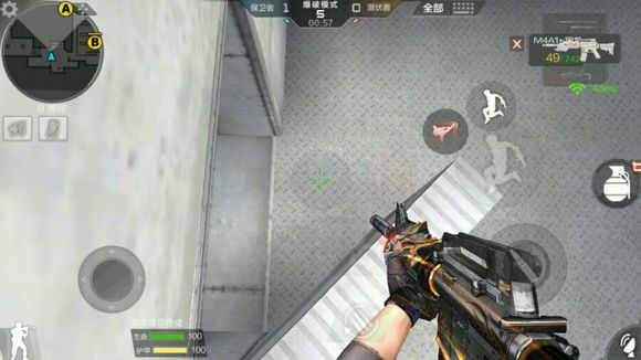 cf手游超实用点位技巧,穿越火线手游沙漠灰b点跳箱技巧