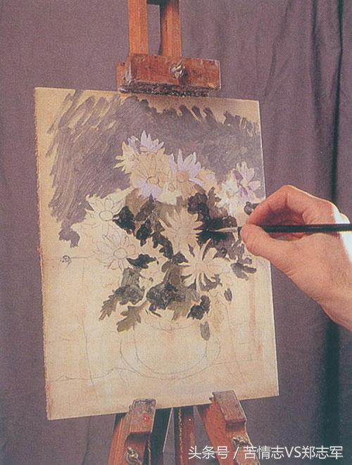 外国油画大师画牡丹视频,名家菊花油画