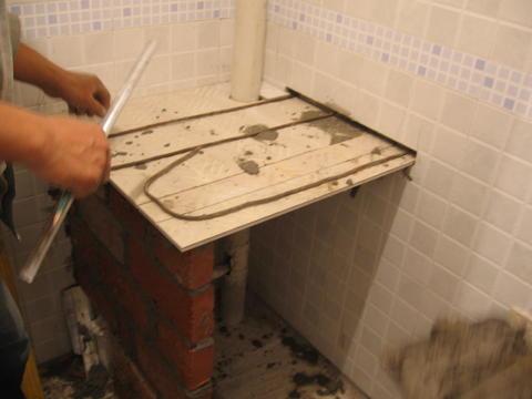 家里装修剩下的瓷砖做一个洗手台,自己家装修洗手台效果图