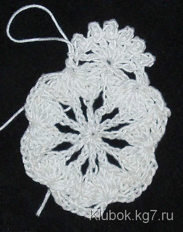 钩针编织六瓣花的尖怎么勾,好看易钩无需打底的钩针花型