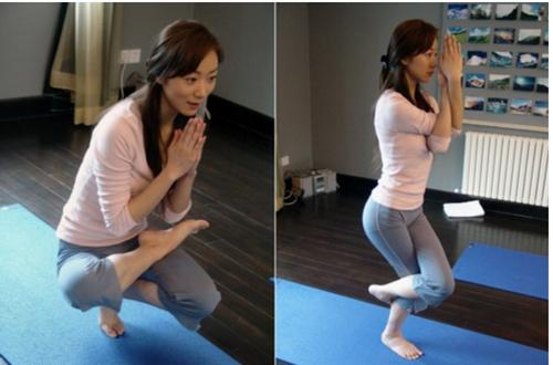 看范冰冰如何练瑜伽治疗偏头痛