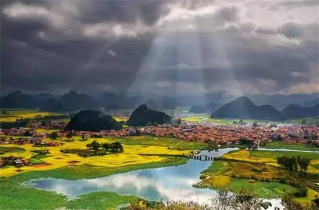 普者黑三生三世十里桃花风景,丘北普者黑十里桃花