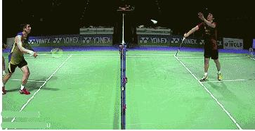 羽毛球双打前三拍技巧,双打接发球前三拍技术