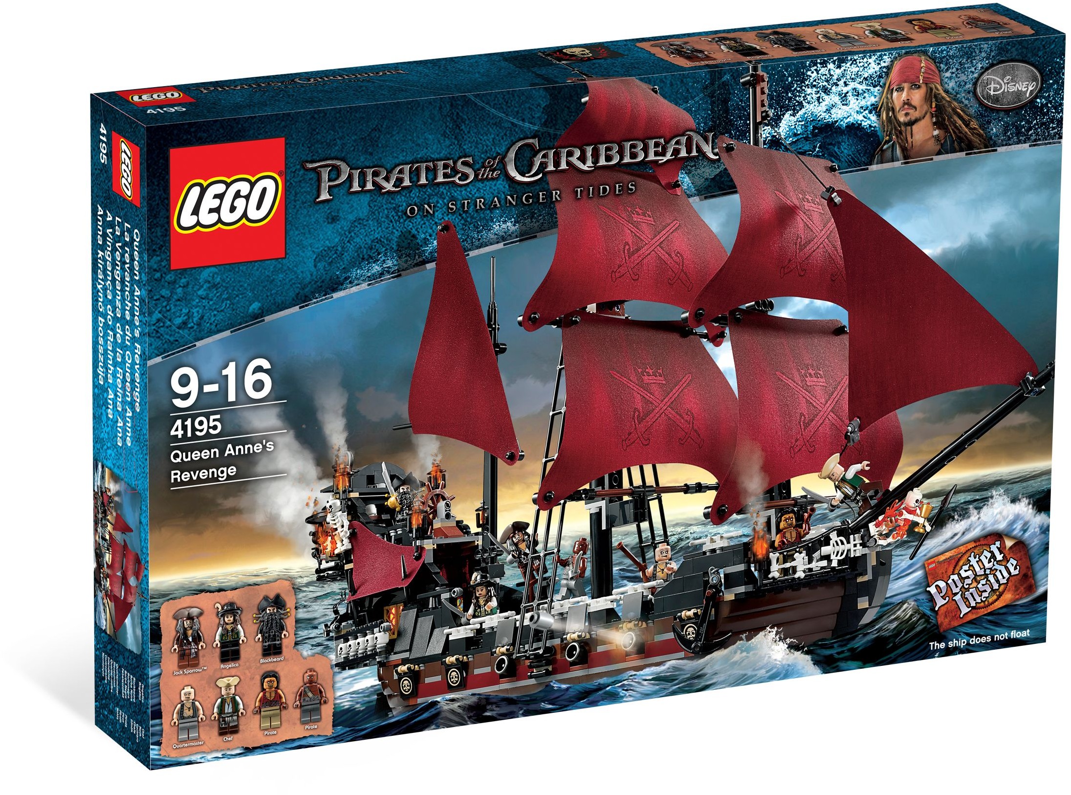 杰克船长加勒比海盗乐高,杰克船长黑珍珠号乐高积木