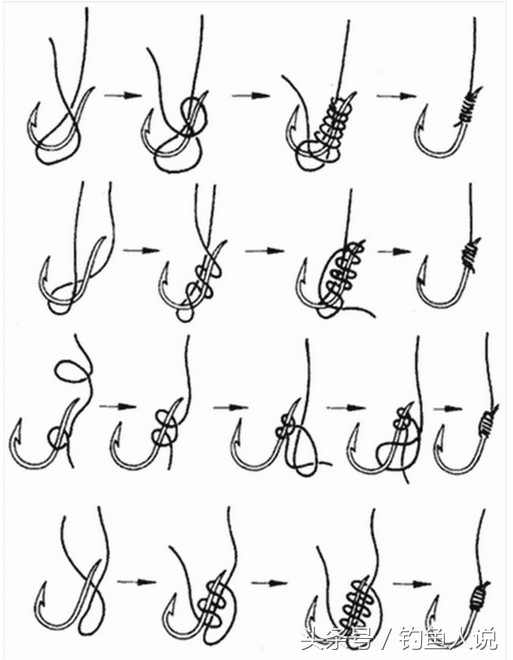 以前钓鱼的老鱼线绑法,九种钓鱼绑线方法动图示范