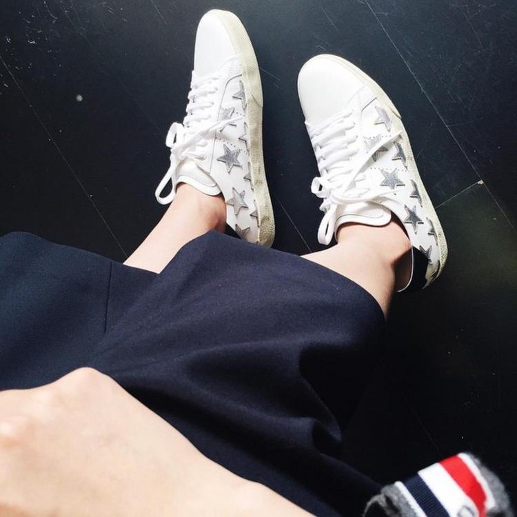 ysl做旧小白鞋,ysl最新款鞋