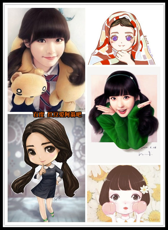 明星Q版形象，真人卡通哪个更萌？