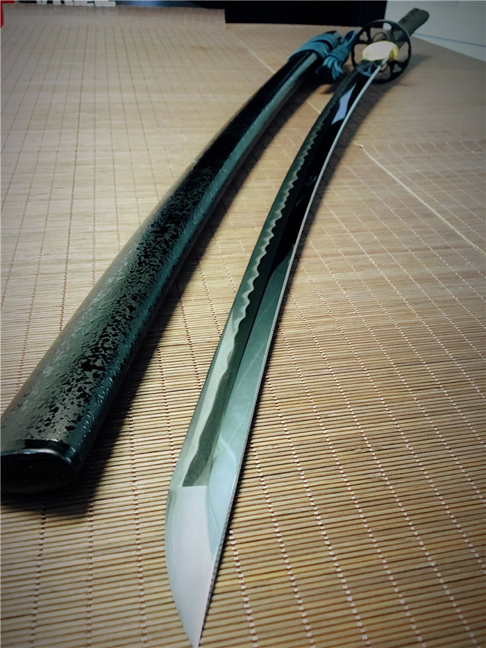 日本刀鉴赏松柏梧桐侟美浓系打刀古法研磨