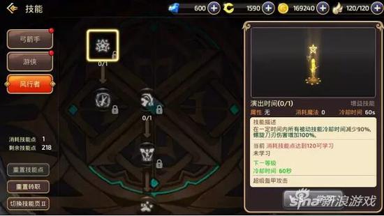 龙之谷游侠风行者,龙之谷手游风行加点