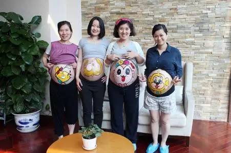 孕妇肚子彩绘方法,孕肚绘画