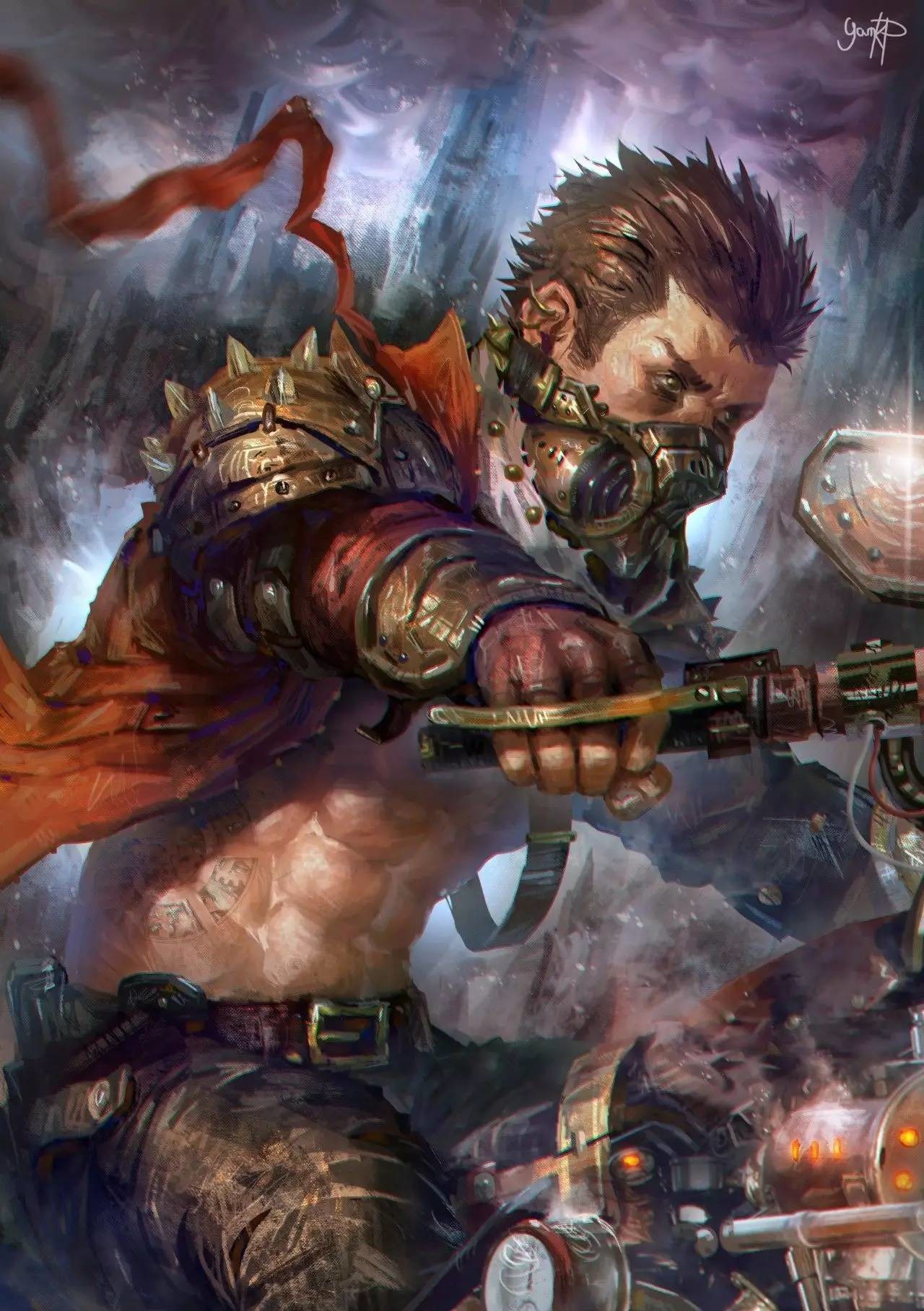 又酷又狂野的人物插画,插画狂野