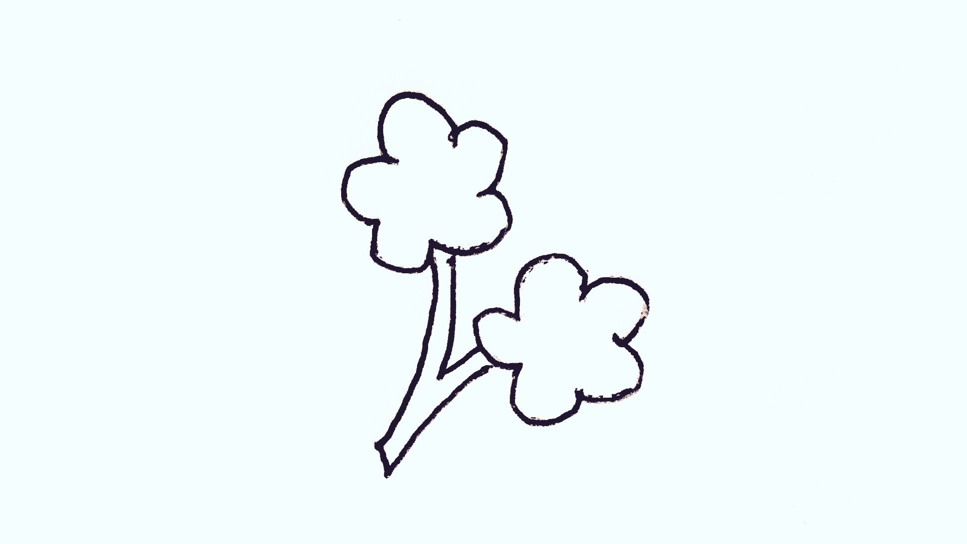 梅花13简笔画简单又漂亮迷你版,梅花画法简笔画