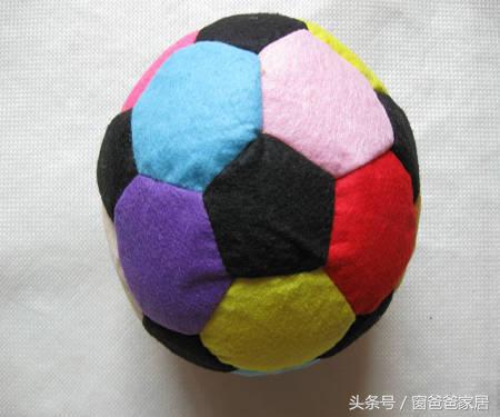 diy足球手工作品,创意diy手工缝制足球