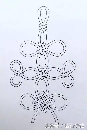 最简单红绳结编法图解,中国结编织红绳子的编法