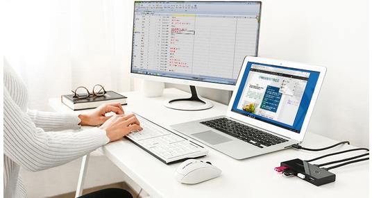 两台主机怎么共用一套键盘鼠标,绿联一套键盘鼠标控制两台电脑