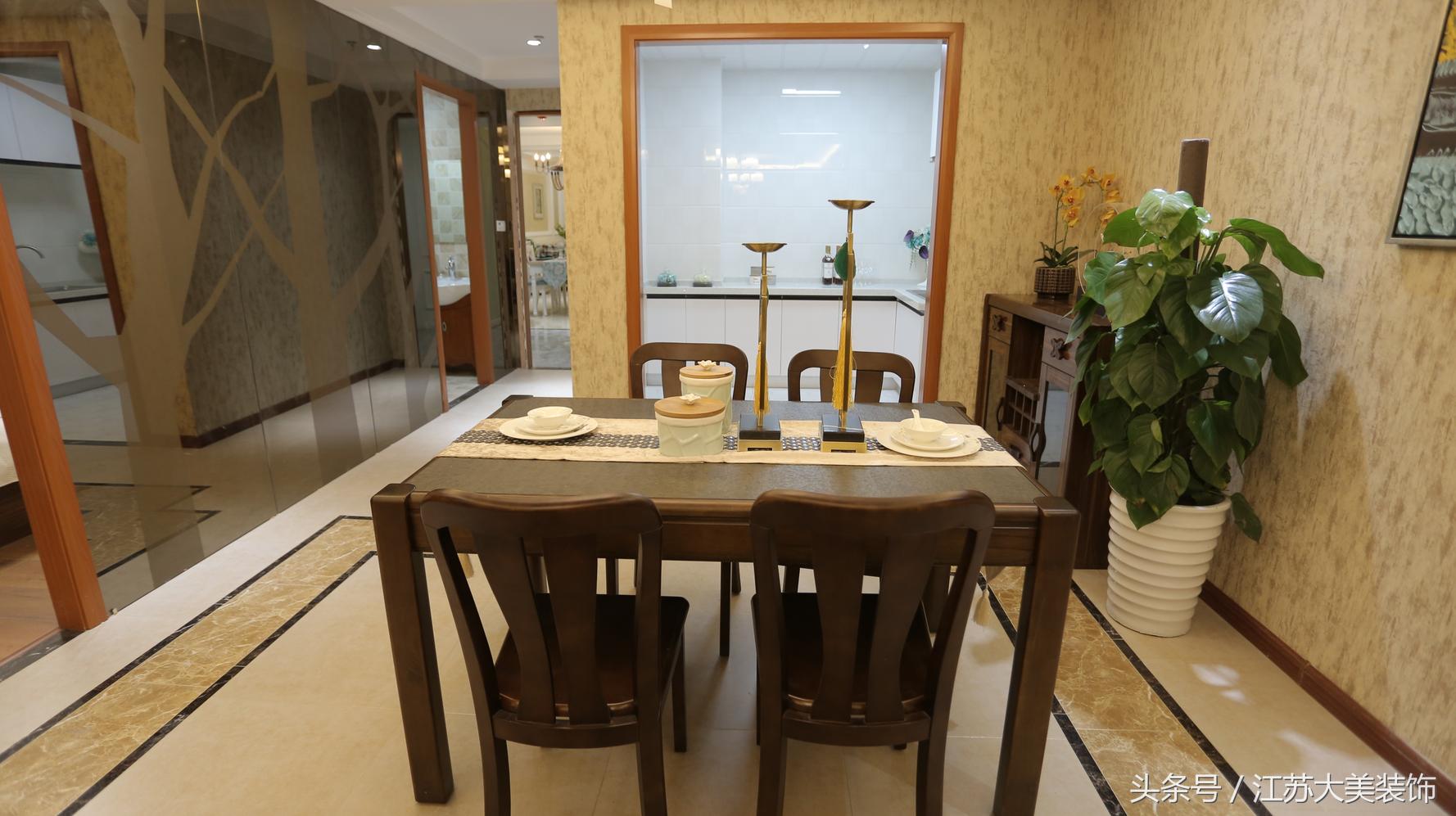 徐州100平米新中式风格装修,雅居新中式