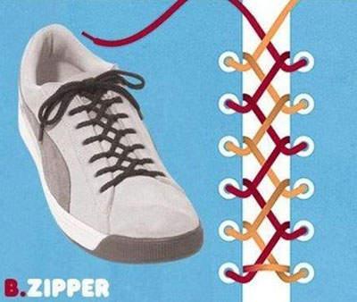 六孔鞋带的24种系法最简单,花式鞋带系法15种必学鞋带绑法