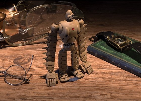 万代正版13号机可动手办,万代天空之城机器人手办