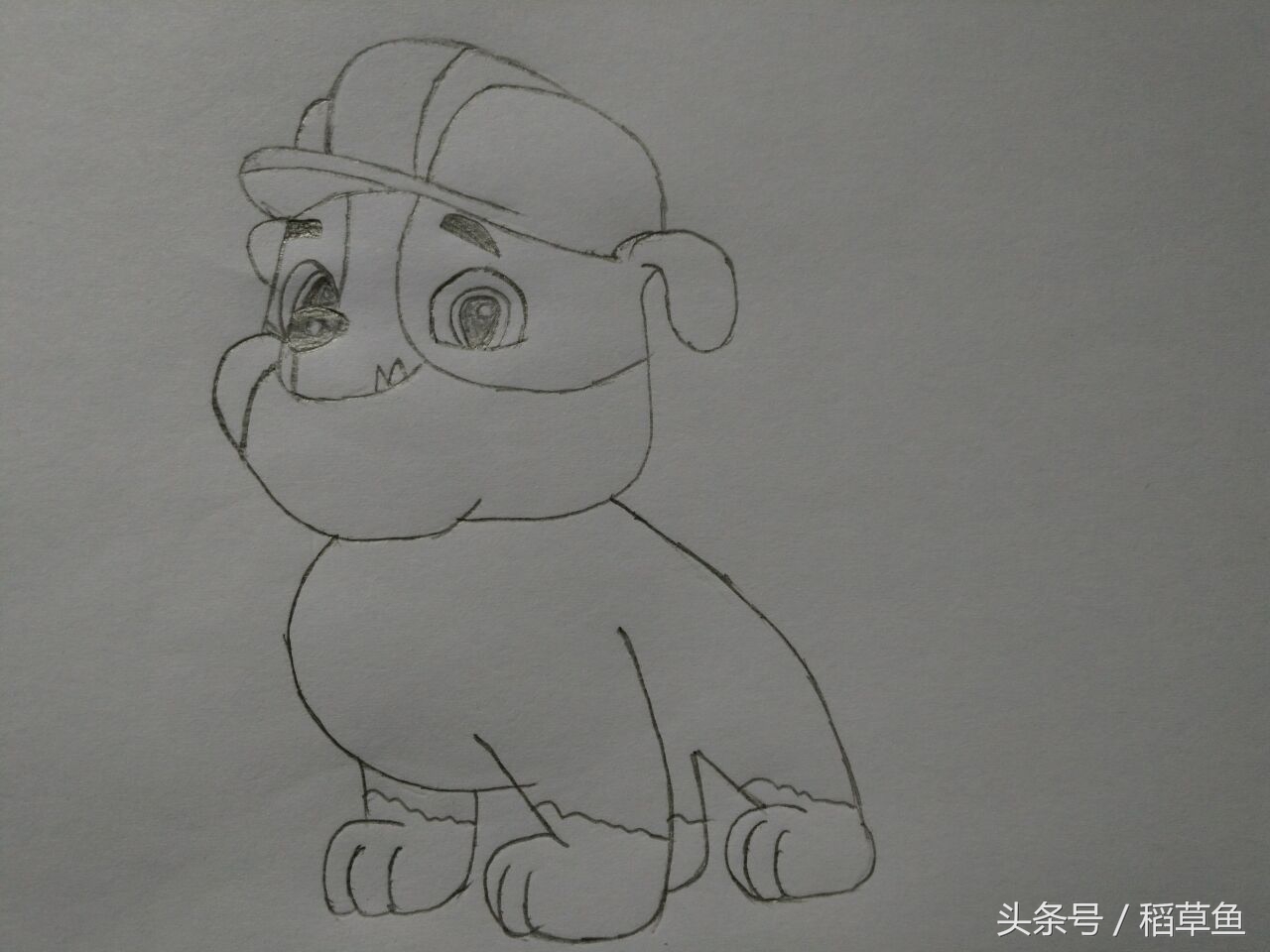 画汪汪队简笔画教程,简笔汪汪队的画法